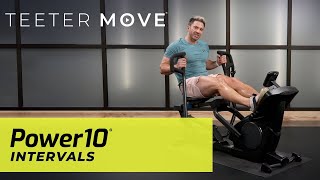 20 Min Intervals | Power10 Elliptical Rower | Teeter Move
