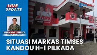 Situasi Rumah Pemenangan Cagub Sulut Steven Kandou  Terpantau Sepi H-1 Pilkada Serentak 2024