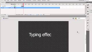 How To Create A Typing Effect In Adobe Flash/Animate