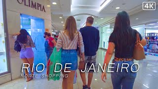 Walking in the Norte Shopping Mall 🇧🇷 | Rio de Janeiro, Brazil | 4K 2021