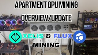 GPU Mining Update | Apartment Mining Overview | Flux \u0026 Xelis Mining | Mining Update