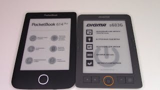 СРАВНЕНИЕ POCKETBOOK 614 PLUS И DIGMA s683G ЭЛЕКТРОННЫЕ КНИГИ