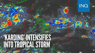 ‘Karding’ intensifies into tropical storm