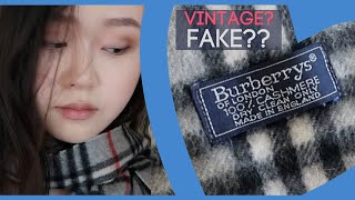 Bought a $33 Burberry Scarf... is it legit? I do some sleuthing 🔍