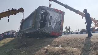 🚌ST sakthi bus accident..  😥  #privatebus #accidentnews