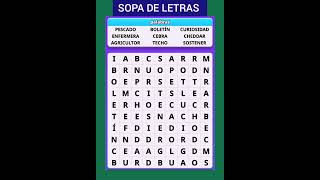 Sopa De Letras: ¡Encuentra Las Palabras Ocultas!