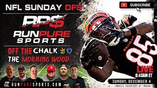 2022 NFL WEEK 13 DRAFTKINGS PICKS AND STRATEGY | RUN PURE DFS NFL SUNDAY