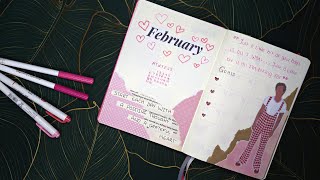 February Bullet Journal Setup