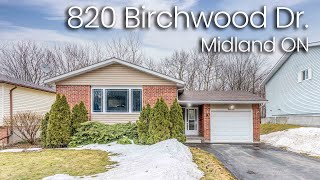 820 Birchwood Drive Midland Ontario Walkthrough Video