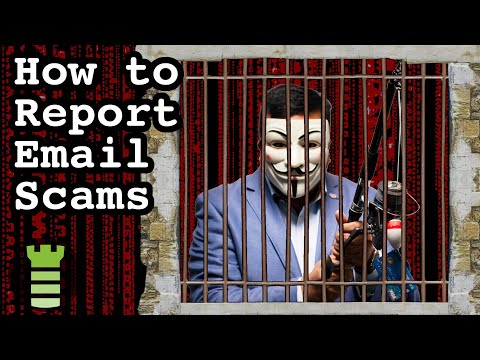 How can I report an email scammer?