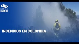 Incendios forestales en Colombia: hay conflagraciones en Bogotá y Santander