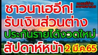 ชาวนารับเงินชดเชยประกันรายได้ข้าว งวดที่ 20 งวดที่ 1-19 เพิ่มเติม กลางสัปดาห์หน้า 2 มี.ค.65