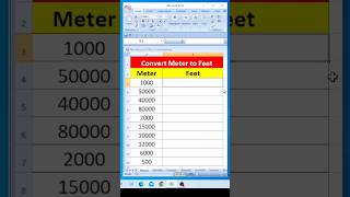 Convert Meter to Feet in Excel🔥🤔👌Use Convert Formula in MS Excel