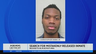 Authorities search for Michigan prison inmate mistakenly released from an Ohio jail in March