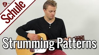 Gitarre lernen - Fünfte Gitarrenstunde: Strumming Pattern | Gitarrenschule