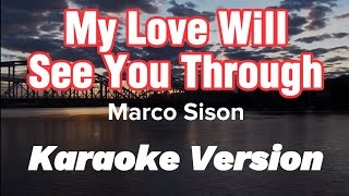 MY LOVE WILL SEE YOU THROUGH | MARCO SISON | KARAOKE VERSION