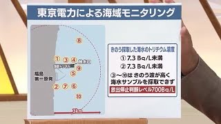 福島第一原発　海水トリチウム濃度は最大7.3Bq／L未満《海域モニタリング結果・8月29日公表》 (23/08/29 18:41)