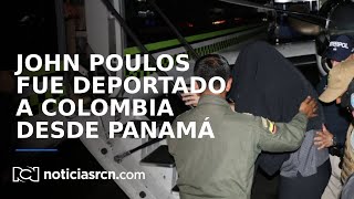 El traslado de John Poulos, presunto homicida de Valentina Trespalacios, desde Panamá