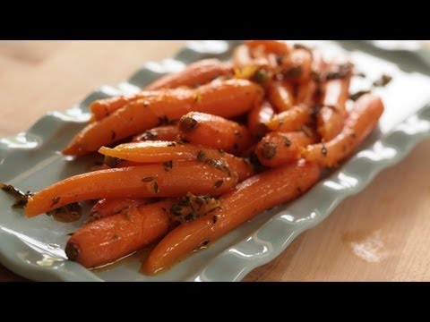 Honey Glazed Carrots w/ Orange and Thyme Recipe || KIN EATS Honey Glazed Carrots w/ Orange and Thyme Recipe || KIN EATS