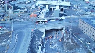 Lincoln fields \u0026 Byron linear park LRT construction progress dec 2023