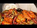 Eating spicy hotpot sea food Mukbang ASMR