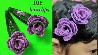 Easy hair clip making #DIY hair clips || Hair accessories