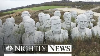 43 Massive Statues of US Presidents Lie Unused In Virginia Field | NBC Nightly News