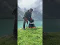 grill master at work where the mountains meet the flames 🔥🏔️ outdoorcooking norway firekitchen