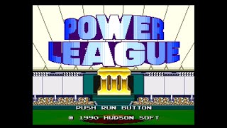 【PCE】パワーリーグⅢ〔オールスター＆ホームランダービー〕【実況なし/初見プレイ/PCエンジンHuカード/720p/60fps/4:3/PC Engine/TurboGrafx16/レトロゲーム】