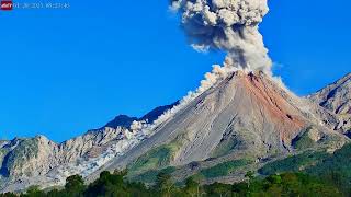 Jan 28, 2025: Volcanic Eruption from Santiaguito (Santa Maria) Volcano, Guatemala