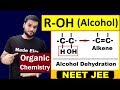 De-Hydration of Alcohol | Alcohol Chemical Reactions | 12th organic | NEET JEE AIIMS