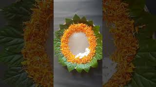 #easy thali decoration ideas with flowers 🌺🌼#shorts #youtubeshorts #viral #fun #trending #ytshorts