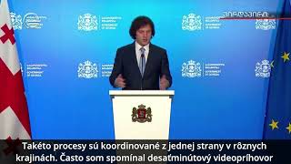 Gruzínsky premiér: „To, čo opisuje R. Fico, je úplne identické s tým, čo sa deje v Gruzínsku!“