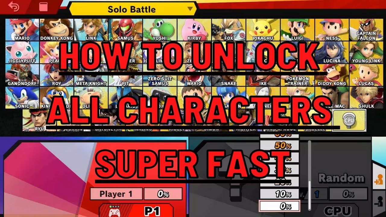 How To Unlock All The Characters In Super Smash Bros Ultimate Super ...