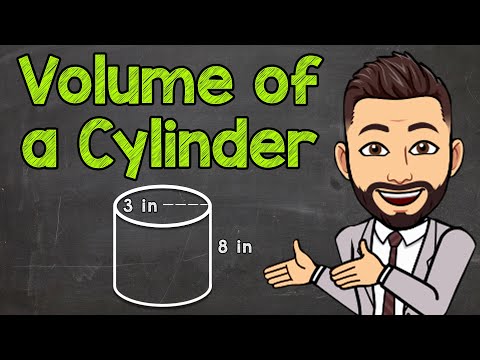 How do you figure out the volume of a cylinder?