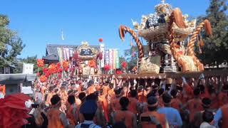 宮入り屋台練り合わせ2019年恵美酒宮天満神社