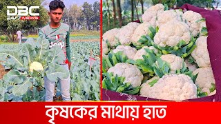 মাগুরায় ২ টাকায় ফুলকপি | DBC NEWS