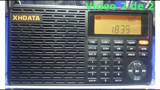 XHDATA D-109 Radio AM FM LW Bluetooth MP3 - Vídeo 2de2 - #D109 #Shortwave