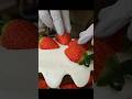 popular strawberry chocolate cake making - Korean food #shorts