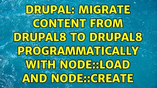 Drupal: Migrate content from drupal8 to drupal8 programmatically with Node::load and Node::create