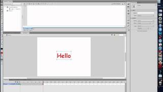 Flash CS6 Shape Tween with text