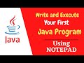 How to write your first Java Program 