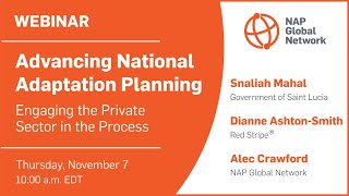 Webinar | Advancing National Adaptation Planning: Engaging the private sector in the process