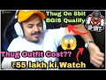 Thug Outfit Cost😱 | 55 Lakh Ki Watch🫣 | 8bit Qualify For BGIS Reaction🚀 #8bitthug #8bit #thug