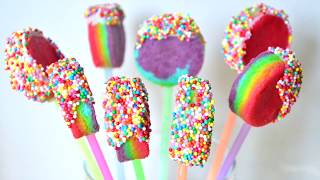 Кейк Попсы ☆ Радужный CandyBar ☆ Rainbow Cake Pops