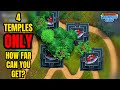 How far you can get 4 TEMPLES ONLY in Bloons Monkey City... 🐵