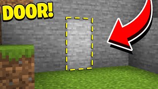 How to Build an Easy Hidden Door in Minecraft! #Shorts