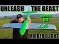 Durafly MFX Racer 715/815mm EPO Orange/Green 4S RC plane PNF MAIDEN FLIGHT