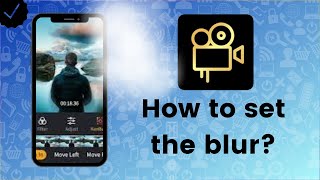 How to set the blur on Film Maker Pro?