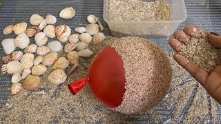 How To Make Flower Vase From Seashells And Sand | Flower Pot Making